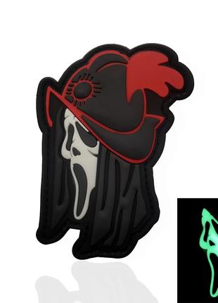 Шеврон ПВХ Крик маска призрака Scream ghost mask patch Патч на...