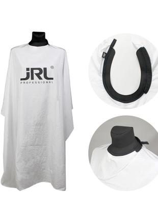 Пеньюар JRL Professional Cutting Cape White с силиконовым воро...