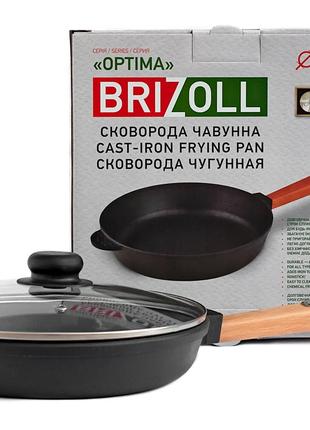 Сковорода чугунная Brizoll Optima Lids O2640P-C 26 см