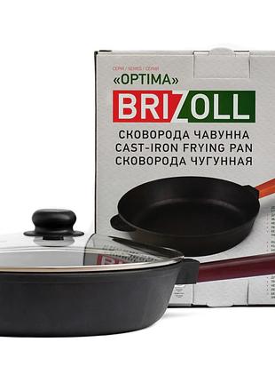 Сковорода чавунна Brizoll Optima Lids O2660P-C 26 см