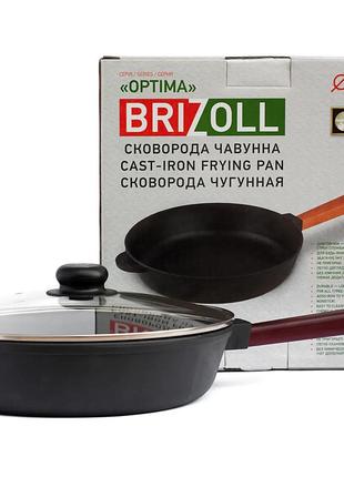 Сковорода чугунная Brizoll Optima Lids O2860P-C 28 см