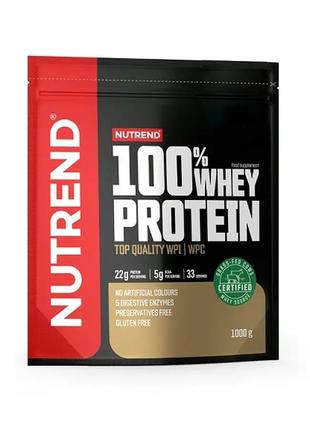 Протеин Nutrend 100% Whey Protein, 1 кг Белый шоколад-кокос