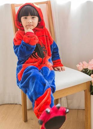 Кигуруми спайдермен 146-158 см люлина паук костюм