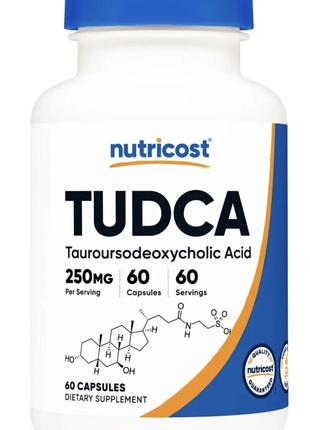 Nutricost Tudca 250mg 60 Capsules (Тауроурсодеоксіхолева кислота)