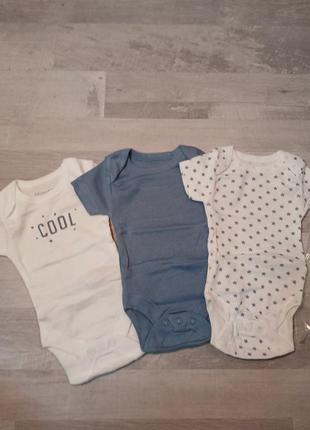 Набор бодиков для малышей 0-1 месяцев, 56 см., бренда primark,...