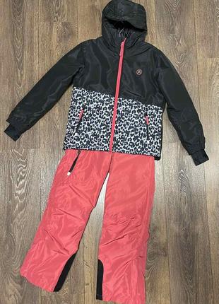 Зимний лыжный термо комплект куртка и полукомбинезон crivit