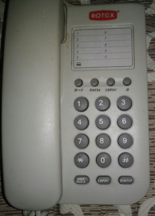 Стационарный кнопочный 
Телефон Rotex
в отличном состоянии
