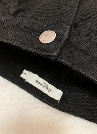 Черная джинсовая юбка xs-s