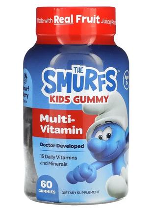 The Smurfs, жевательные мультивитамины, для детей от 3 лет, яг...