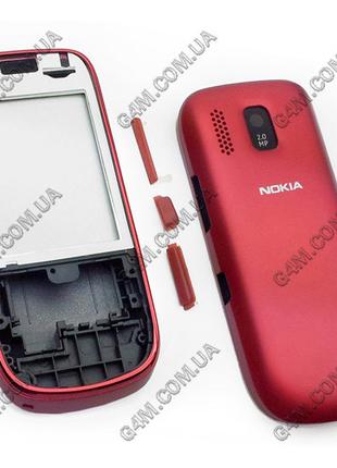 Корпус для Nokia Asha 202 червоний, висока якість