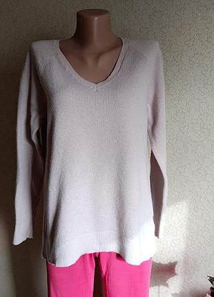Женский светлый свитер джемпер с шерстью 46-48