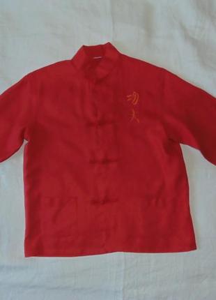Китайская красная рубашка на 7-8 лет