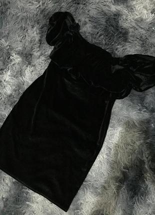 Платье женское велюр короткое