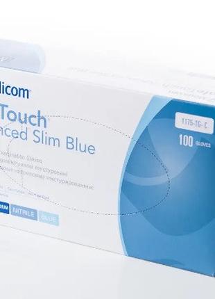 Перчатки нитриловые без пудры Medicom SafeTouch Advanced Slim ...