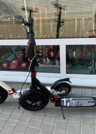 Самокат Scooter Hammer Lux крутая новинка надувные колеса