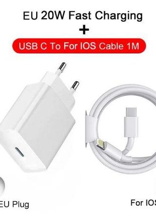 Мережевий зарядний пристрій Apple iPhone 20W USB-C Power Adapt...