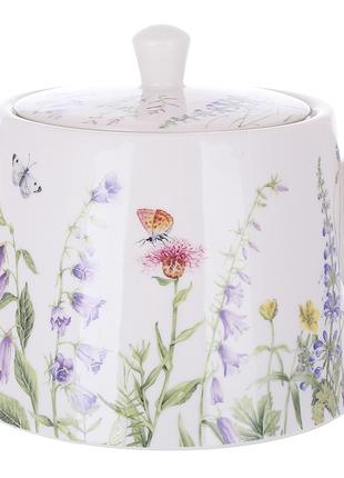 Чайник фарфоровый 1200мл Floral, цвет - белый