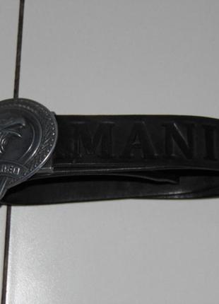 Кожаный мужской ремень - armani - длина 105/3.5 см. ширина - о...