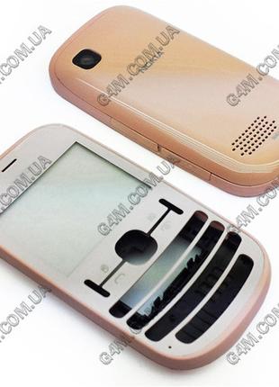 Корпус для Nokia Asha 200, Asha 201 рожевий, висока якість