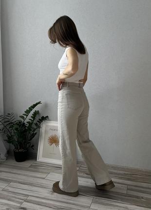 Джинсы женские прямые светлые базовые н&amp;м брюки серые h&amp;m