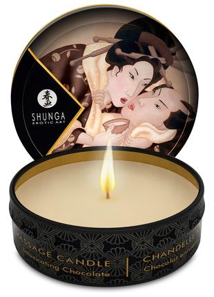Масажна свічка Shunga Massage Candle Chocolate з запахом шоколаду