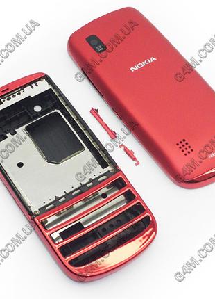 Корпус для Nokia Asha 300 червоний, висока якість