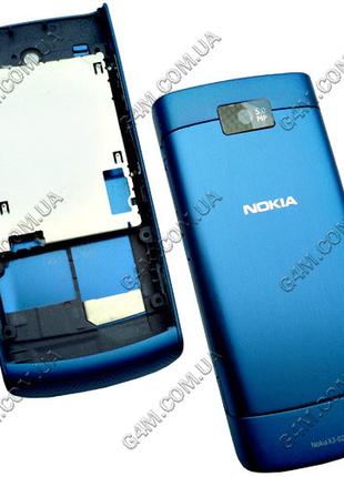 Корпус для Nokia X3-02 Touch and Type синій, висока якість