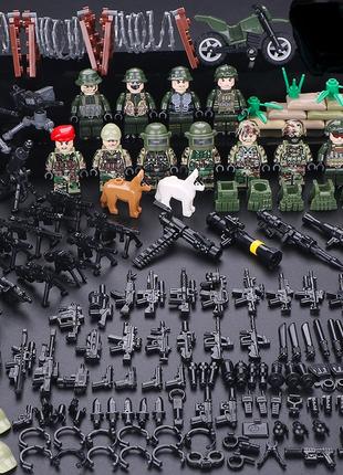 Фигурки человечки военные спецназ альфа солдаты swat много оружия