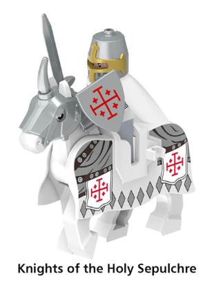 Фигурки европейского конный рыцарь Гроба Господня крестоносец