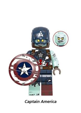 Фигурка супергерой капитан Америка зомби мстители Марвел
