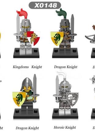 Фигурки европейские рыцари человечки средневековье воины