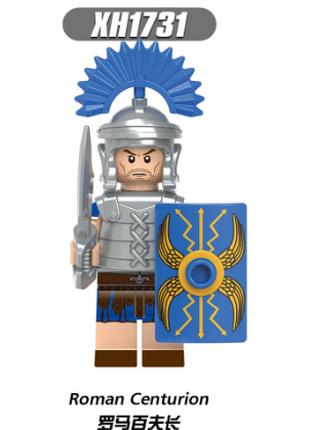 Фигурка античный римский легионер центурион в синих доспехах