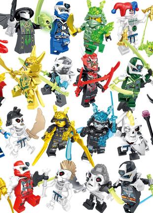 Фігурки чоловічки ніндзя Ninjago аніме 24 штук