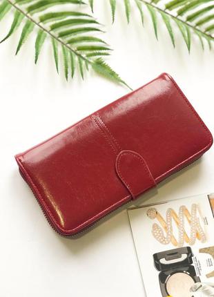 Красный женский кошелек, жіночий гаманець