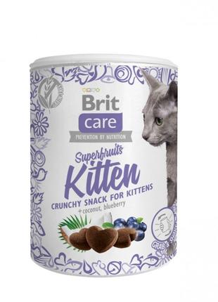Ласощі для кошенят Brit Care Superfruits з куркою, кокосом та ...