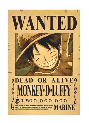 Плакат Ван Пис Манки Де Луфи One Piece ABC
