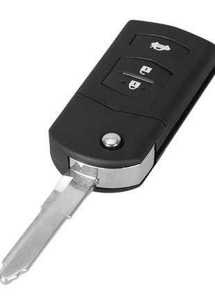 Выкидной ключ, корпус под чип, 3кн, Mazda