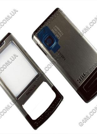 Корпус для Nokia 6500 slide сріблястий, висока якість