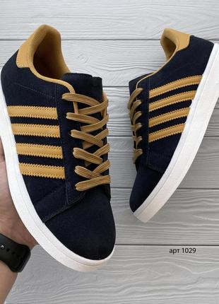 Мужские кроссовки gazelle navy yellow 44-45