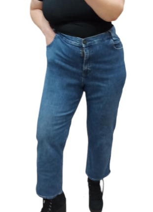 Короткі стрейчові джинси великого розміру canda