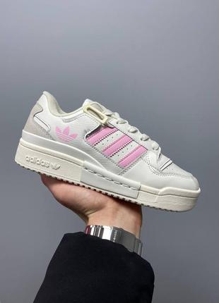 Кроссовки adidas forum exhibit low 84 «beige pink’