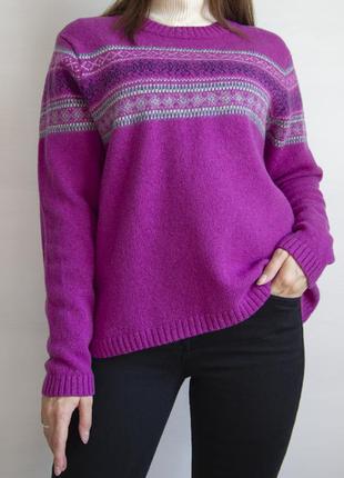 Нежно - фиолетовый шерстяной свитер от woolowers