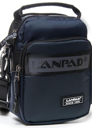 Мужская сумка планшет на плечо Lanpad синяя