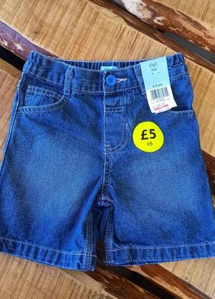 Детские джинсовые шорты для мальчика 3-4 лет , рост 98-104 см f&f