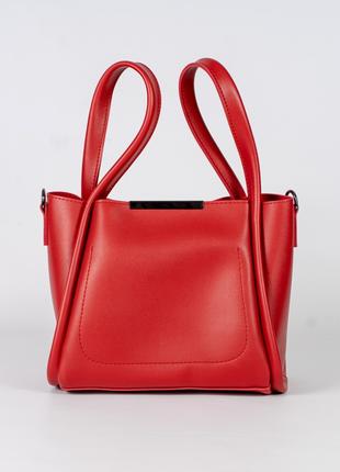 Женская сумка сумочка 2в1 красная сумка комплект сумок
