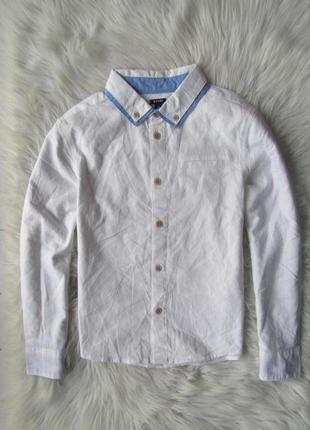 Белая біла рубашка сорочка с длинным рукавом palomino