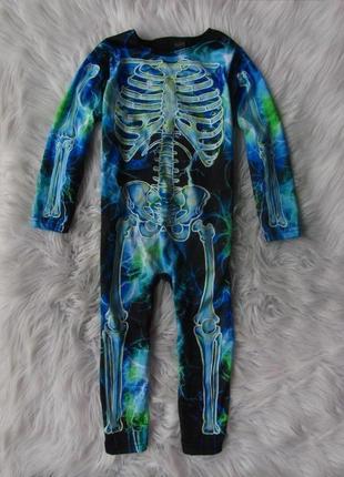 Карнавальный костюм скелет зомби зомбі светящийся в темноте ha...