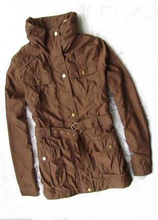Демісезонна куртка пальто плащ із капюшоном із підстібкою zara