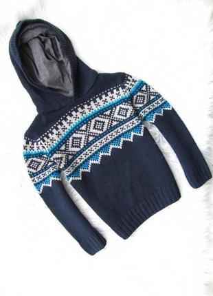 Кофта свитер светр толстовка бомбер худи с капюшоном blukids