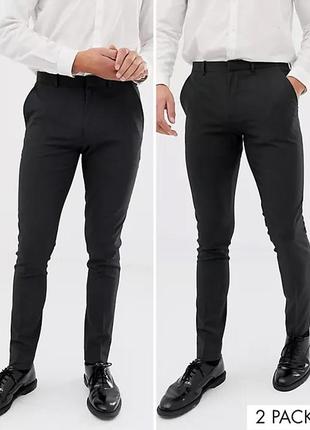 Вузькі штани брюки asos super skinny